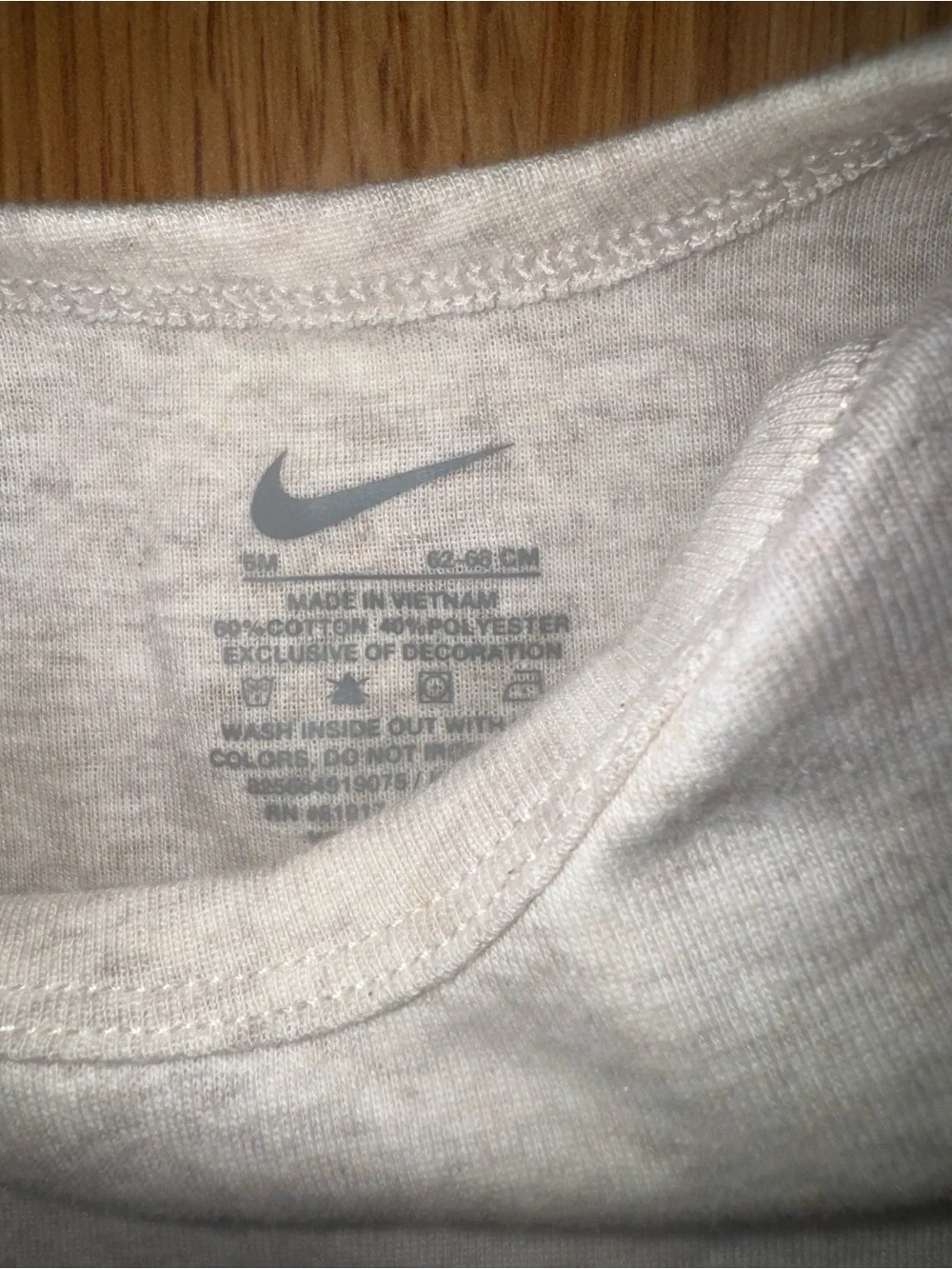 Nike Baby One Piece Bodysuits Onesies with Snaps White, Tan, Oatmeal 3 Pack 6mos